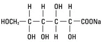 Sodium gluconate - Structural Formula Illustration