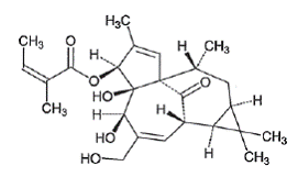 PICATO® (ingenol mebutate) Structural Formula Illustration