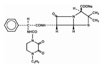 PIPRACIL® (piperacillin) Structural Formula Illustration