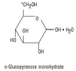 PLASMA-LYTE 56 AND DEXTROSE (dextrose hydrous) Structural Formula Illustration