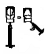 Position the needle at a 45 degree angle - Illustration