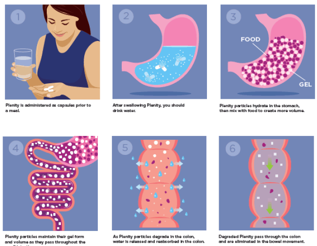 Ingestion and passage through GI tract - Illustration