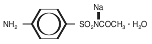 Plexion® (sodium sulfacetamide USP 10% and sulfur USP 5%)  Structural Formula Illustration