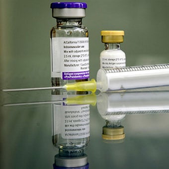 A vaccine is available against the most common bacterial cause of pneumonia.
