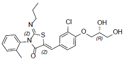 PONVORY™ (ponesimod) Structural Formula - Illustration