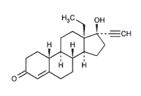 Levonorgestrel Structural Formula - Illustration