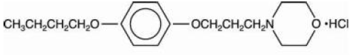 Pramoxine hydrochloride Structural Formula Illustration