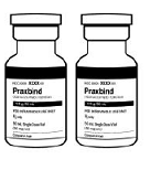  Recommended dose
of PRAXBIND provided as two vials - Illustration