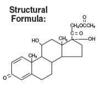 PRED FORTE® (prednisolone acetate) Structural Formula Illustration