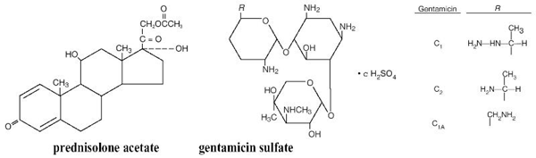 prednisolone acetate - Structural Formula Illustration