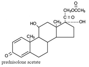 PRED MILD® (prednisolone acetate) Structural Formula Illustration