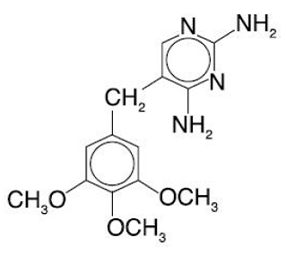 Primsol® Solution (trimethoprim hydrochloride) Structural Formula Illustration