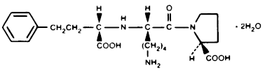 Lisinopril Structural Formula Illustration