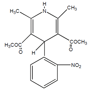 PROCARDIA XL® (nifedipine)  Structural Formula Illustration