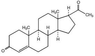 Prochieve (progesterone) Structural Formula Illustration