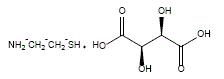 PROCYSBI® (cysteamine bitartrate) Structural Formula Illustration