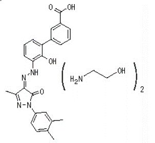 PROMACTA® (eltrombopag) Structural Formula Illustration