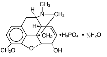 Codeine Phosphate - Structural Formula Illustration