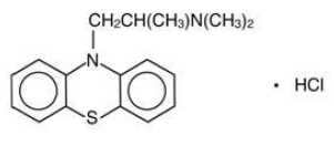 Promethazine HCl structural formula illustration
