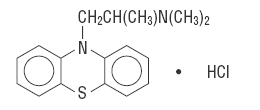 Promethazine Hydrochloride Structural Formula Illustration