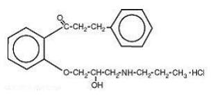 RYTHMOL(propafenone hydrochloride) Structural Formula Illustration