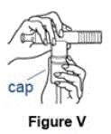 Make sure the nebulizer cap is sealed correctly -Illustration