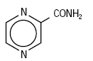 Pyrazinamide  Structural Formula Illustration