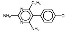 DARAPRIM (pyrimethamine) Structural Formula Illustration