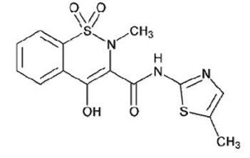 QMIIZ ODT (meloxicam) Structural Formula - Illustration