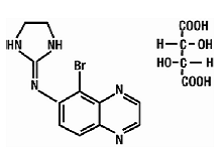 QOLIANA® (brimonidine tartrate), Structural Formula Illustration