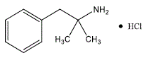 Phentermine Hydrochloride - Structural Formula Illustration