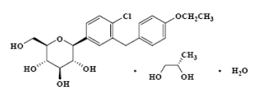 Dapagliflozin Structural Formula Illustration
