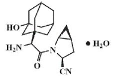 Saxagliptin Structural Formula Illustration