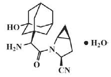 Saxagliptin Structural Formula  - Illustration