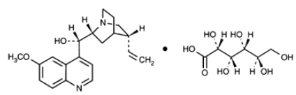 Quinidine Gluconate Structural Formula Illustration