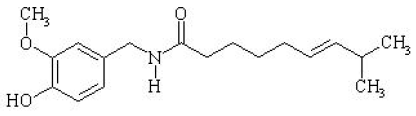 QUTENZA® (capsaicin) Structural Formula Illustration