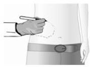 Apply Cleansing Gel to the treatment area and leave on for at least one minute - Illustration