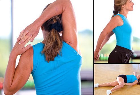 Gently stretching is a great way to ease the pain and stiffness of rheumatoid arthritis.