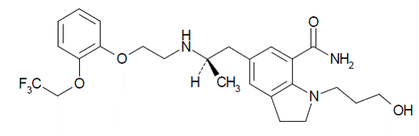 RAPAFLO® (silodosin) Structural Formula Illustration
