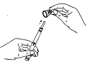 pull off the outer needle cap - Illustration