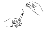 Needle will now be exposed - Illustration