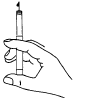 Press the push button up fully - Illustration