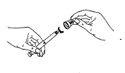 Completely unscrew the needle - Illustration