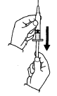 Fill the syringe with air - Illustration
