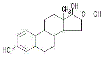 Ethinyl Estradiol Structural Formula Illustration