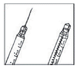 Retracted needle  - Illustration