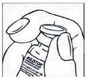 Remove the cap from the RELISTOR vial - Illustration