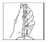 Slowly pull back the plunger to draw the right amount of liquid back into the syringe - Illustration