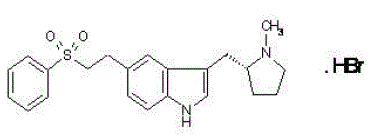 RELPAX® (eletriptan hydrobromide) Structural Formula Illustration