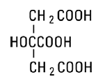 Citric Acid - Structural Formula Illustration